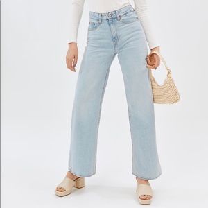 H&M Wide High Light Wash Jeans